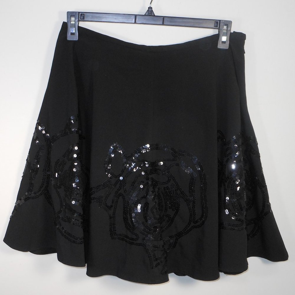 le Chateau black flared out skirt.